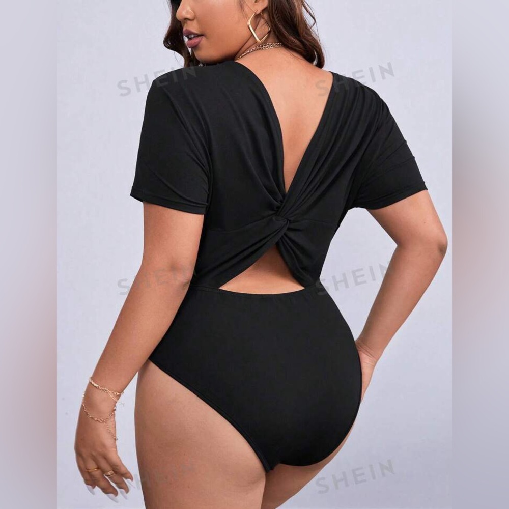 Black bodysuit from SHEIN Plus size